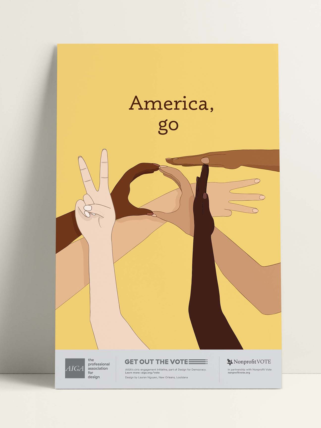 AIGA Get Out the Vote Poster